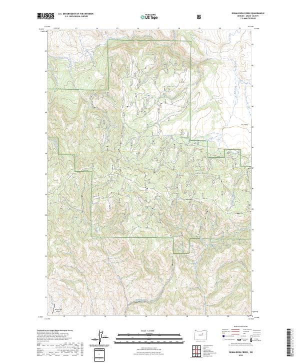 Donaldson Creek, OR — USGS 7.5-minute topo (2023)