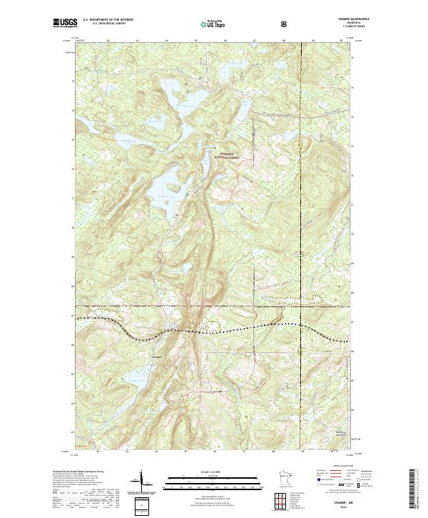 Cramer, MN — USGS 7.5-minute topo (2022)