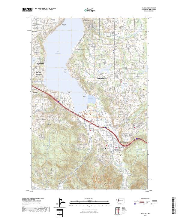Issaquah, WA — USGS 7.5-minute topo (2023)