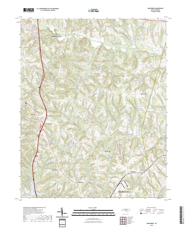 Shepherds, NC — USGS 7.5-minute topo (2022)