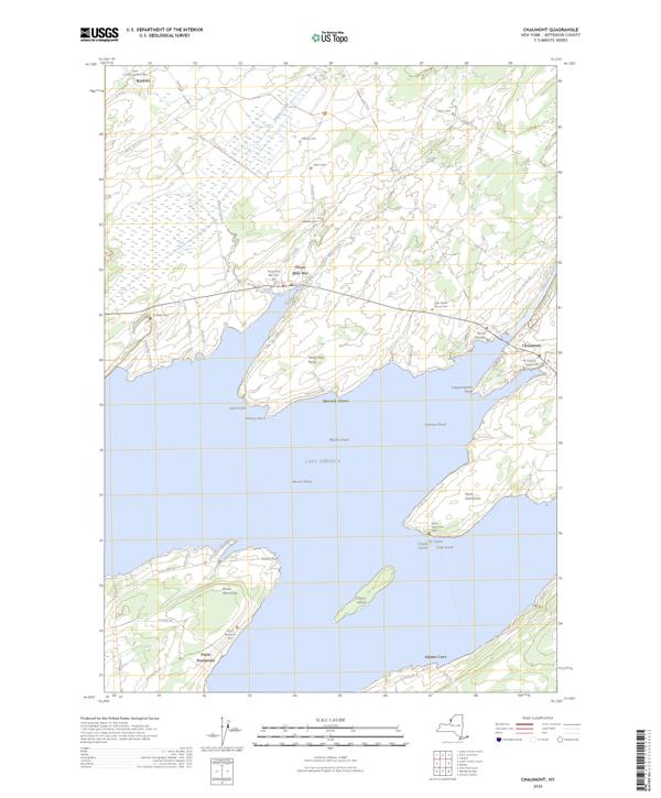 Chaumont, NY — USGS 7.5-minute topo (2026)