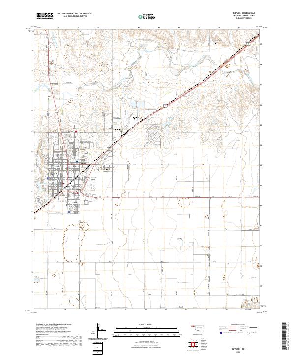 Guymon, OK — USGS 7.5-minute topo (2022)