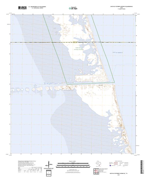 South of Potrero Lopeno SE, TX — USGS 7.5-minute topo (2025)