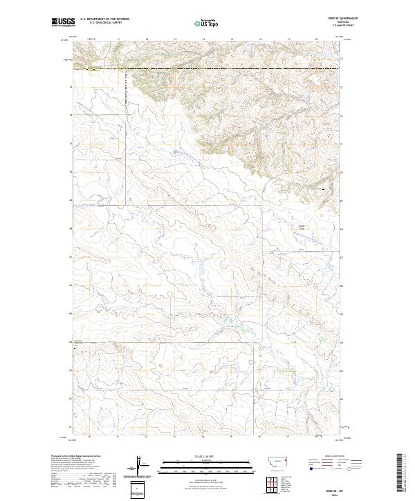 Enid SE, MT — USGS 7.5-minute topo (2024)