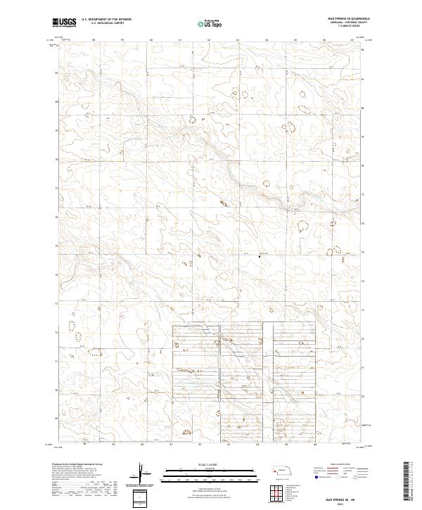 Mud Springs SE, NE — USGS 7.5-minute topo (2021)