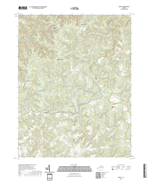 Supply, VA — USGS 7.5-minute topo (2022)