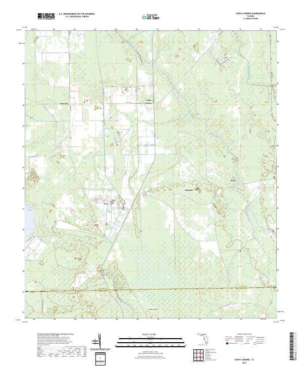Codys Corner, FL — USGS 7.5-minute topo (2024)