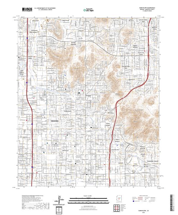 Sunnyslope, AZ — USGS 7.5-minute topo (2023)