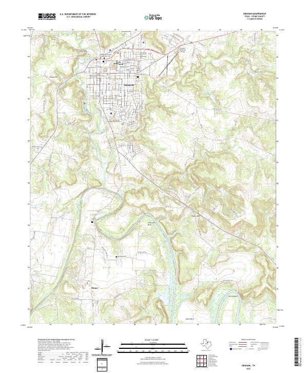 Graham, TX — USGS 7.5-minute topo (2022)