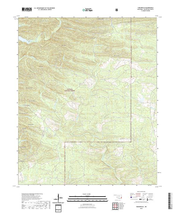 Tablerville, OK — USGS 7.5-minute topo (2022)