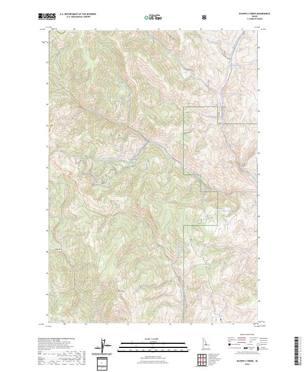Blowfly Creek, ID — USGS 7.5-minute topo (2024)