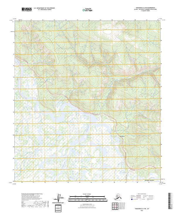 Tanacross A-2 SW, AK — USGS 7.5-minute topo (2024)