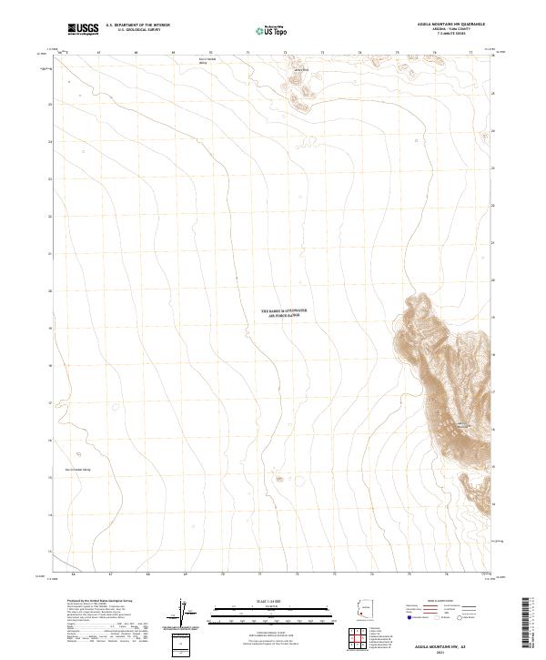 Aguila Mountains NW, AZ — USGS 7.5-minute topo (2021)