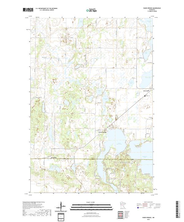 Ward Springs, MN — USGS 7.5-minute topo (2022)