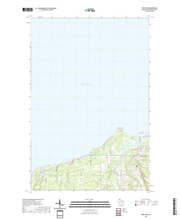Port Wing, WI — USGS 7.5-minute topo (2022)