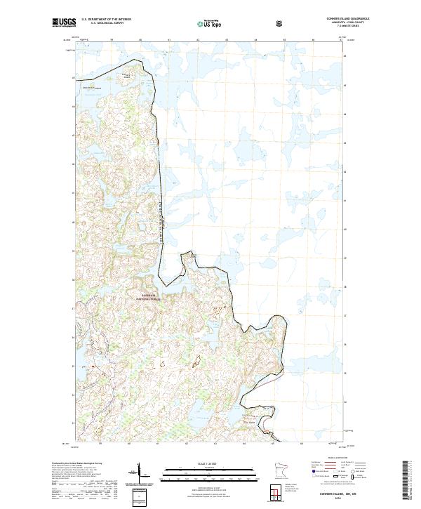 Conners Island, MN-ON — USGS 7.5-minute topo (2022)