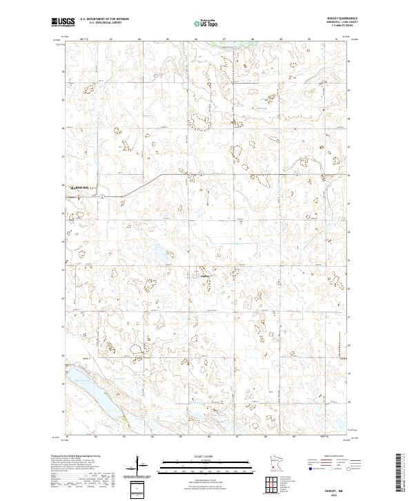 Dudley, MN — USGS 7.5-minute topo (2022)
