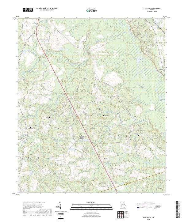 Four Points, GA — USGS 7.5-minute topo (2024)