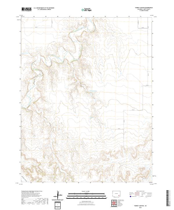 Turkey Canyon, CO — USGS 7.5-minute topo (2022)
