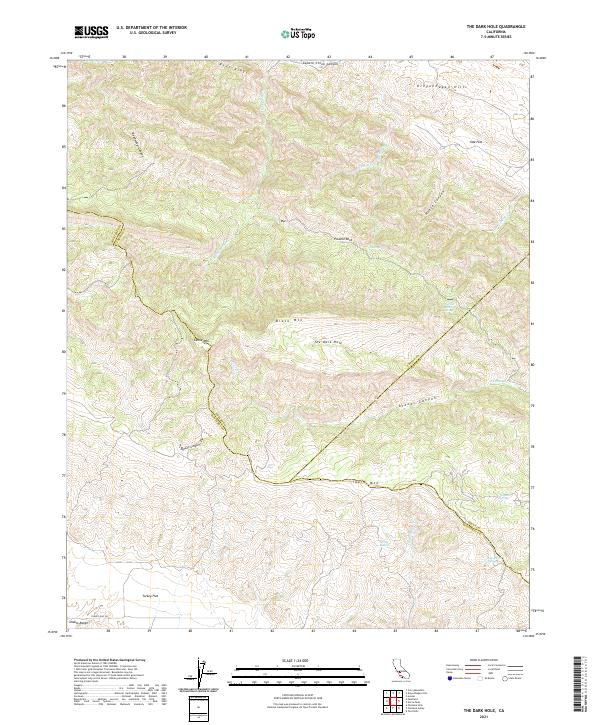 The Dark Hole, CA — USGS 7.5-minute topo (2021)
