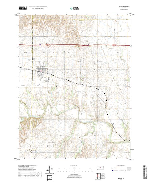 Wilson, KS — USGS 7.5-minute topo (2022)