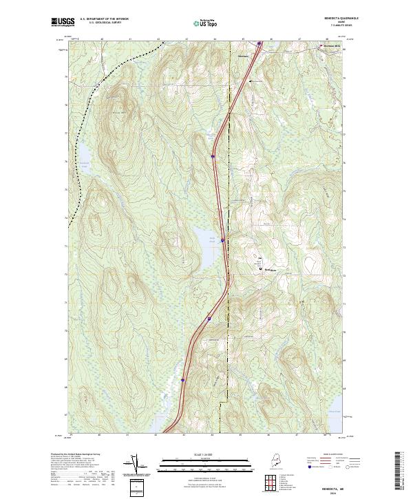 Benedicta, ME — USGS 7.5-minute topo (2024)