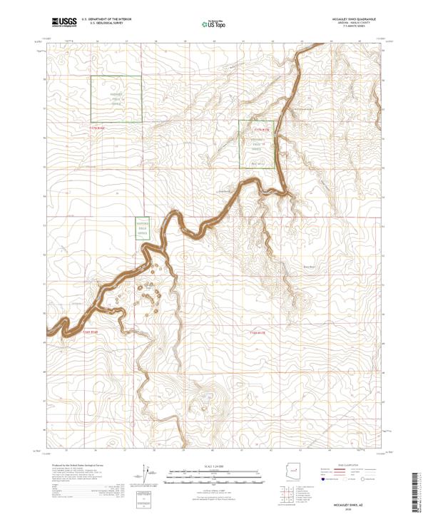 McCauley Sinks, AZ — USGS 7.5-minute topo (2026)