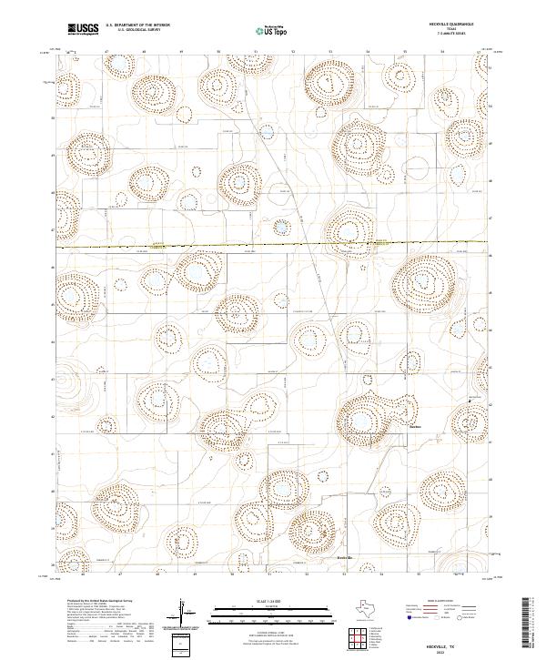 Heckville, TX — USGS 7.5-minute topo (2022)