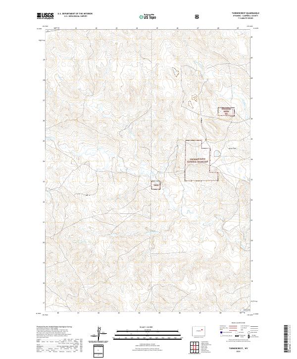 Turnercrest, WY — USGS 7.5-minute topo (2021)