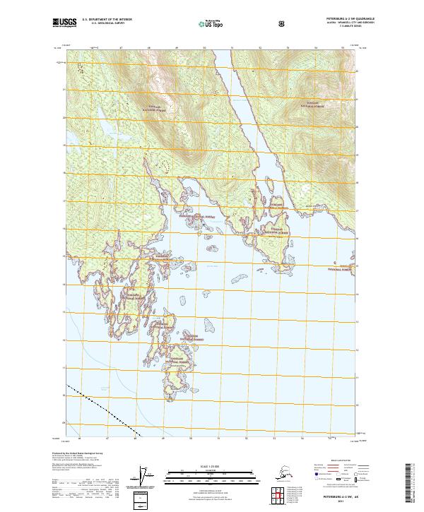 Petersburg A-2 SW, AK — USGS 7.5-minute topo (2021)