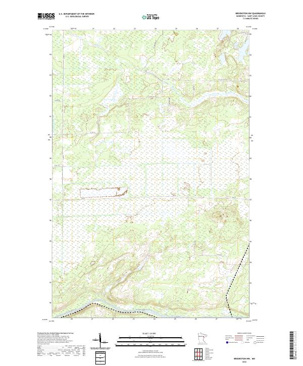 Brookston NW, MN — USGS 7.5-minute topo (2022)