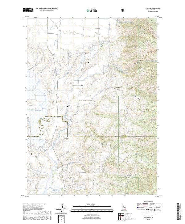 Thatcher, ID — USGS 7.5-minute topo (2023)