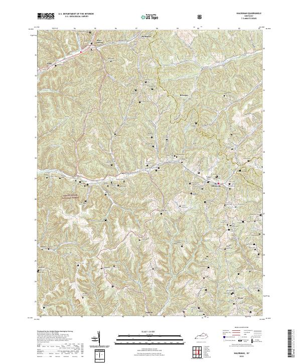 Haldeman, KY — USGS 7.5-minute topo (2022)