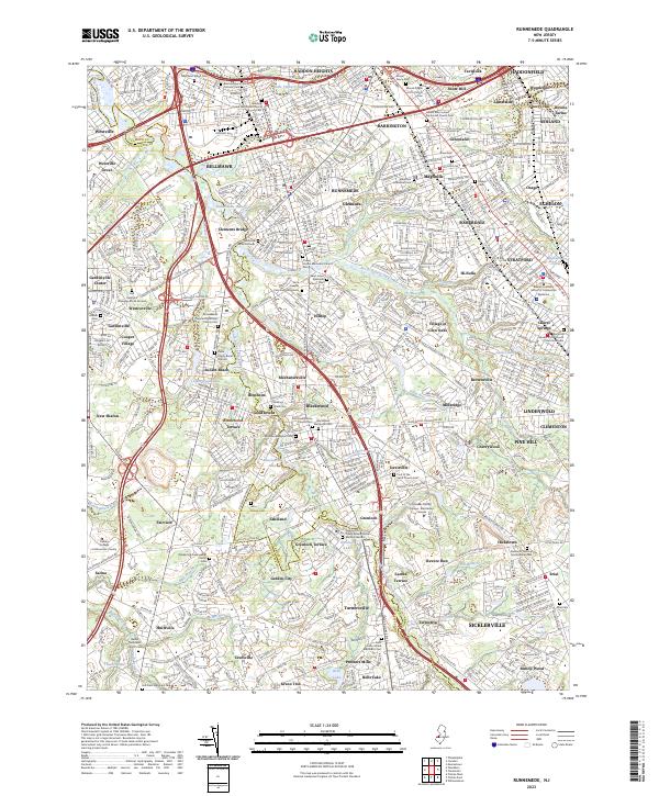 Runnemede, NJ — USGS 7.5-minute topo (2023)