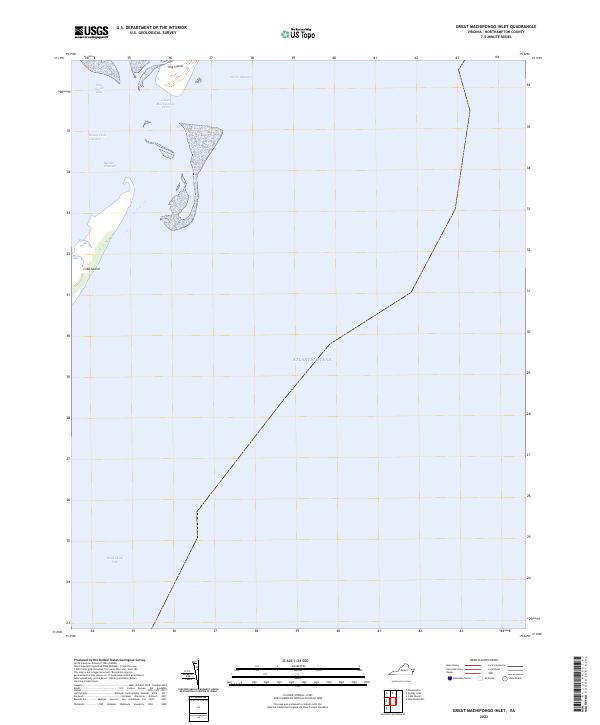 Great Machipongo Inlet, VA — USGS 7.5-minute topo (2022)