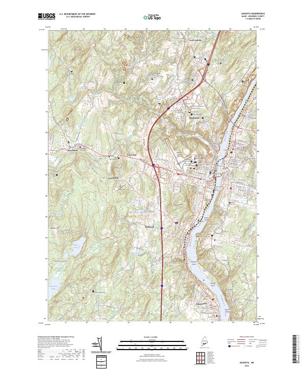 Augusta, ME — USGS 7.5-minute topo (2024)