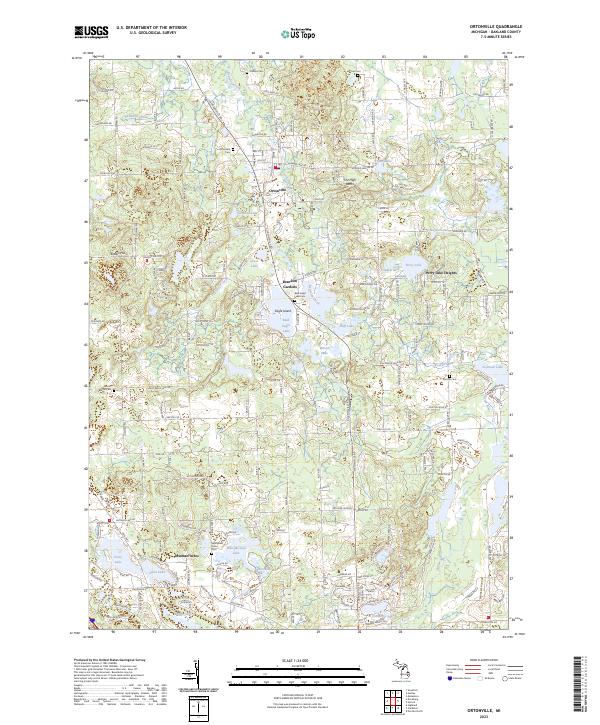 Ortonville, MI — USGS 7.5-minute topo (2023)