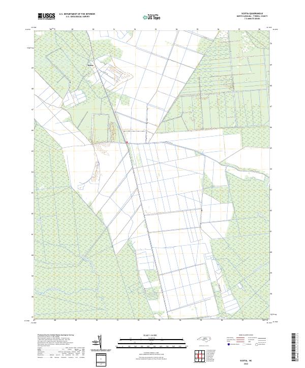 Scotia, NC — USGS 7.5-minute topo (2022)
