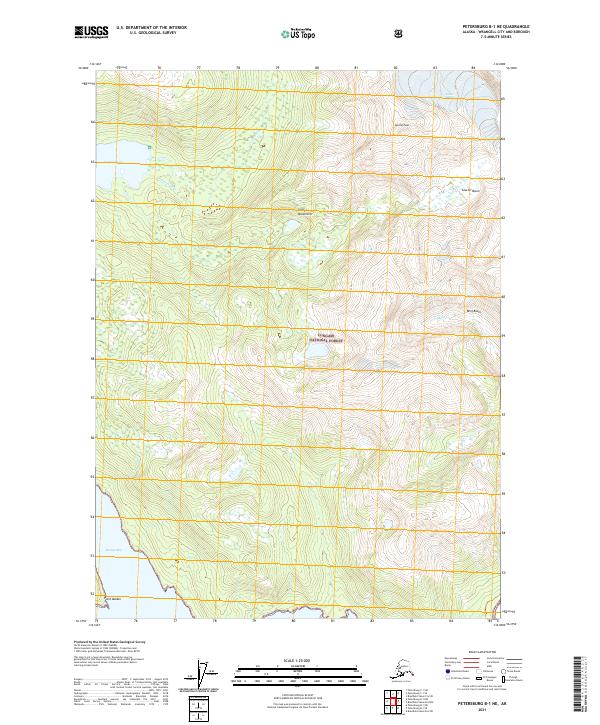 Petersburg B-1 NE, AK — USGS 7.5-minute topo (2021)