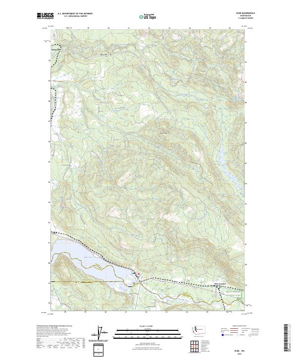 Elbe, WA — USGS 7.5-minute topo (2023)