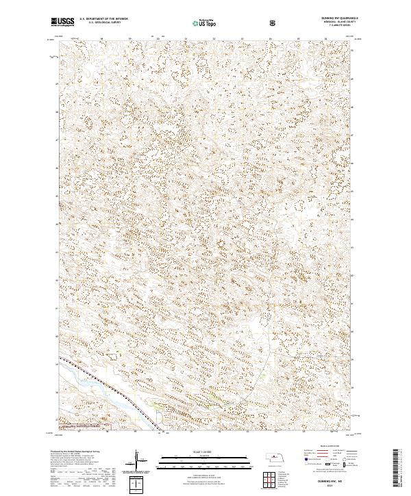 Dunning NW, NE — USGS 7.5-minute topo (2021)