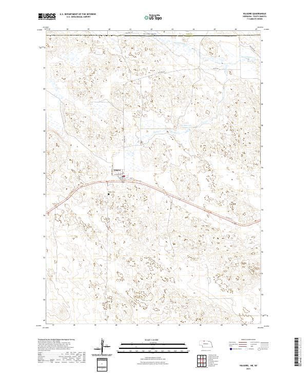 Kilgore, NE-SD — USGS 7.5-minute topo (2021)