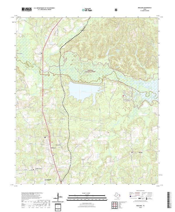 Redland, TX — USGS 7.5-minute topo (2022)