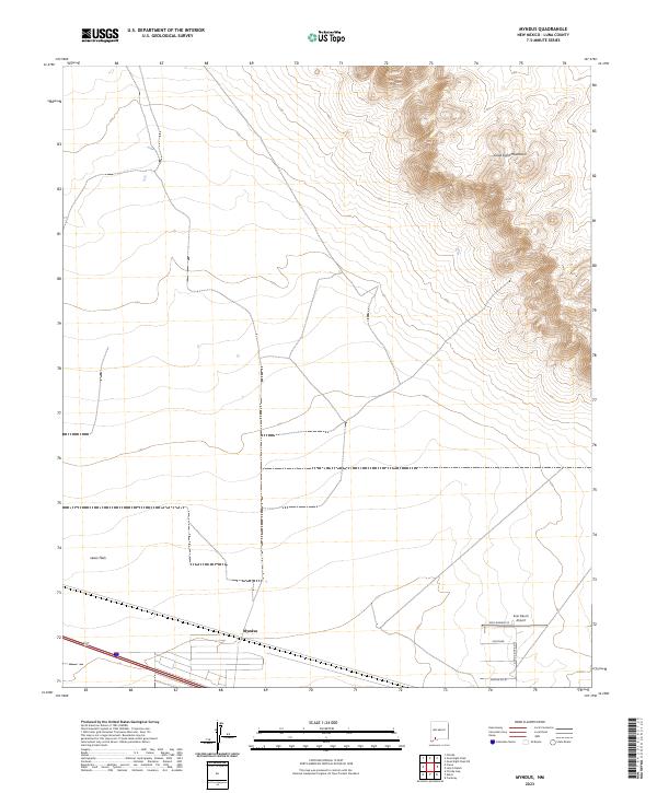 Myndus, NM — USGS 7.5-minute topo (2023)