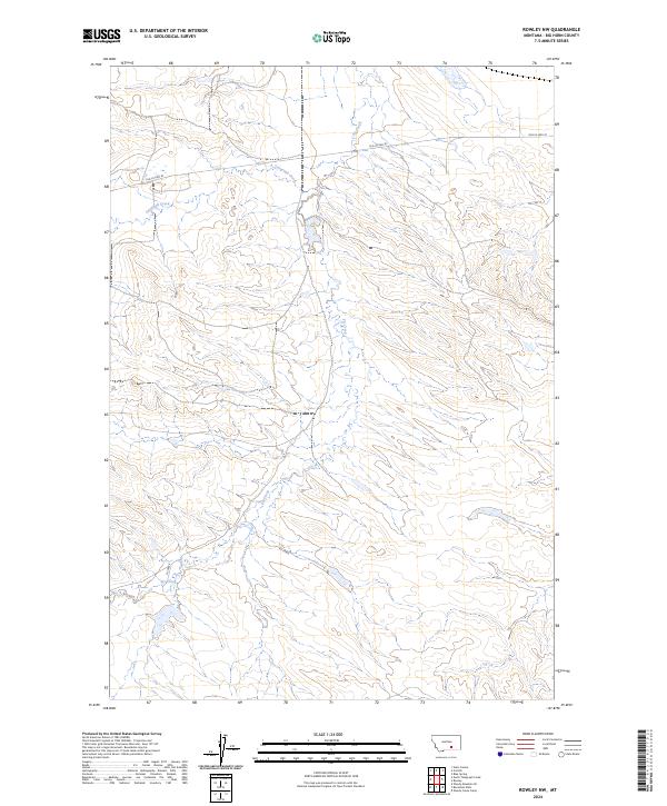 Rowley NW, MT — USGS 7.5-minute topo (2024)