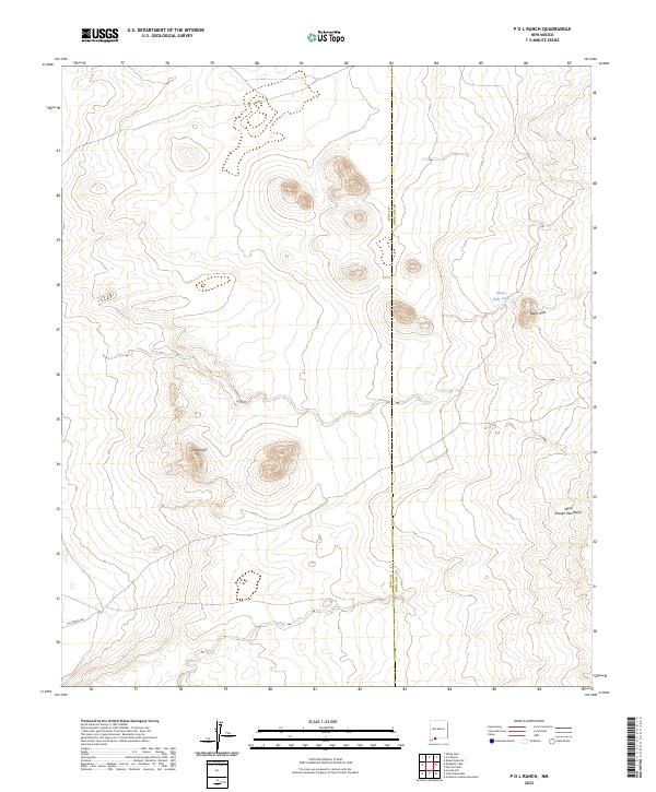 P O L Ranch, NM — USGS 7.5-minute topo (2023)
