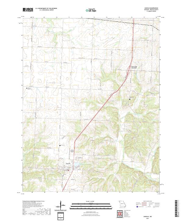 Lincoln, MO — USGS 7.5-minute topo (2021)