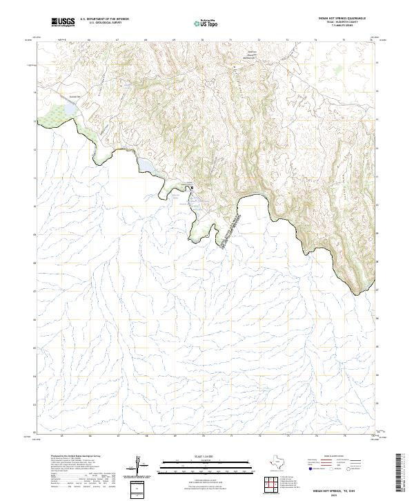 Indian Hot Springs, TX,CHH, US — USGS 7.5-minute topo (2023)