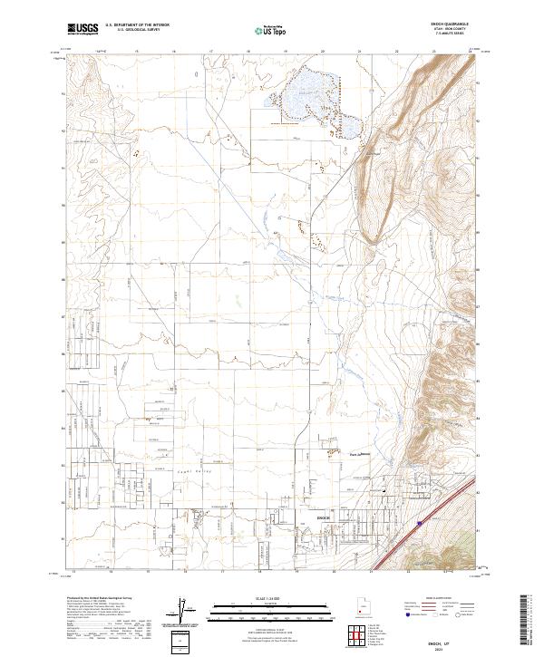 Enoch, UT — USGS 7.5-minute topo (2023)
