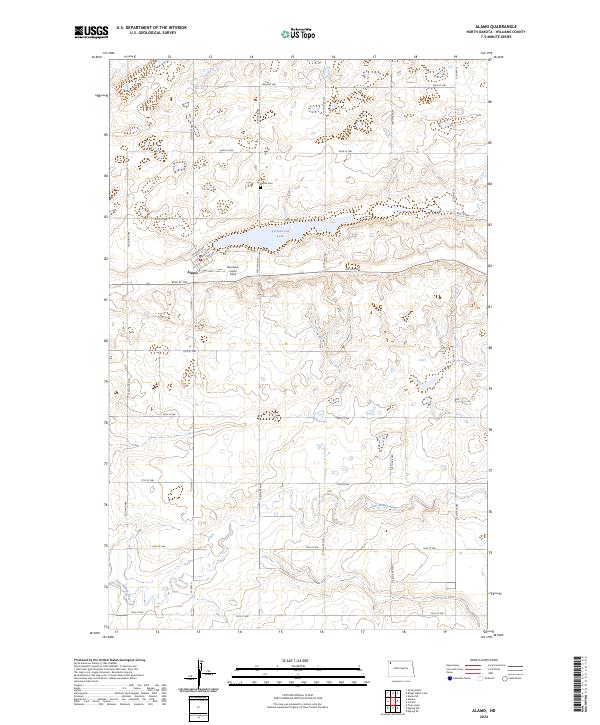 Alamo, ND — USGS 7.5-minute topo (2024)